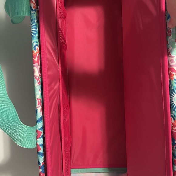 Thirty One Multi Color Utility Tote with insert. - Picture 3 of 6